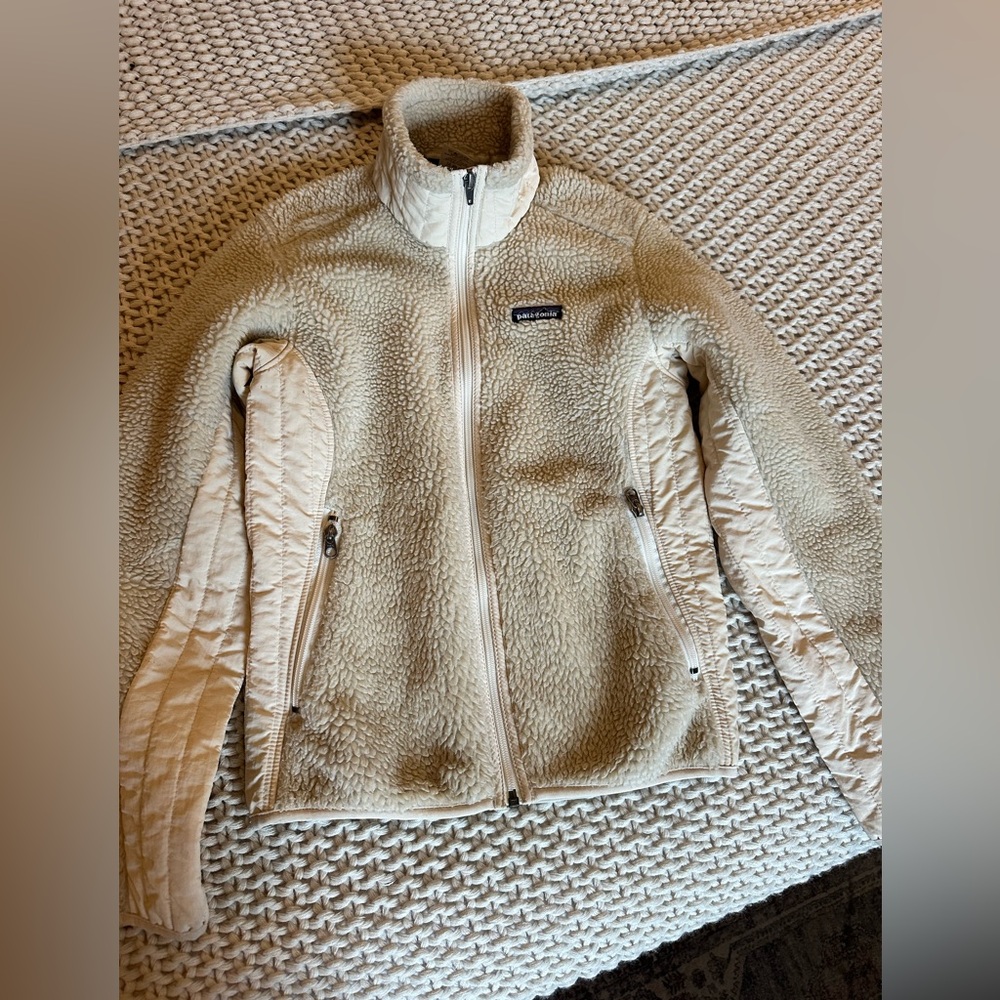 Vintage PATAGONIA Ivory Retro-X Full Zip Jacket - Picture 3 of 7